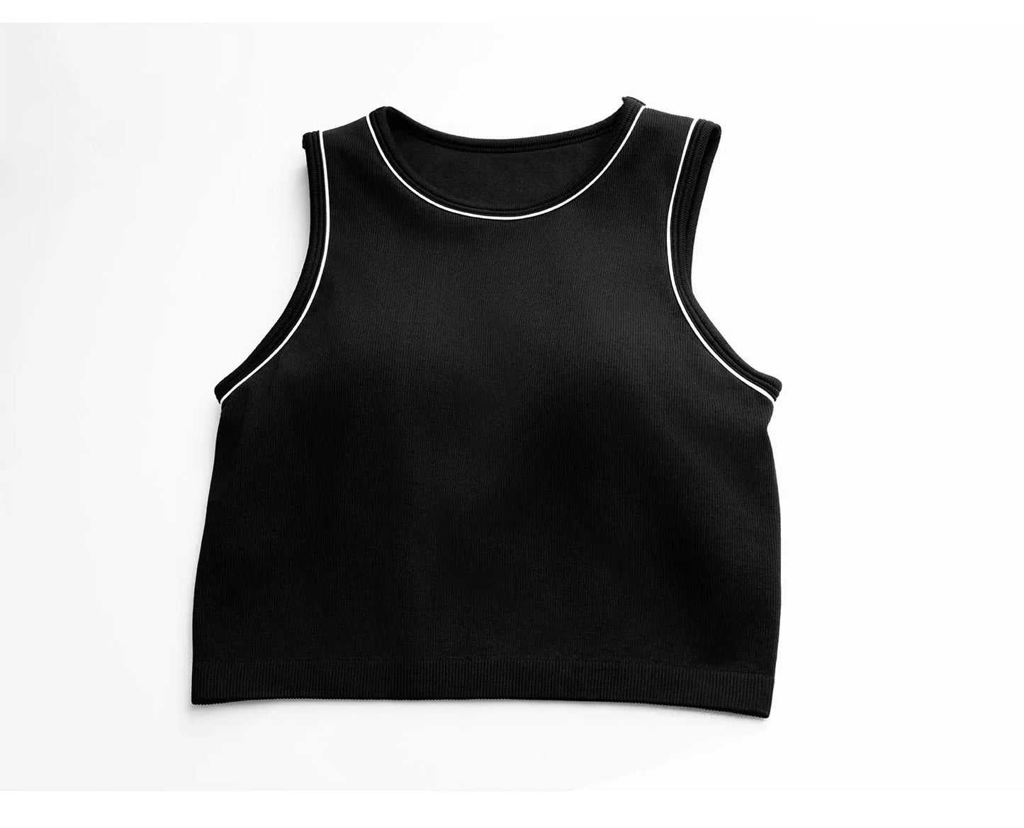 Crop Top "Contrast Edge"