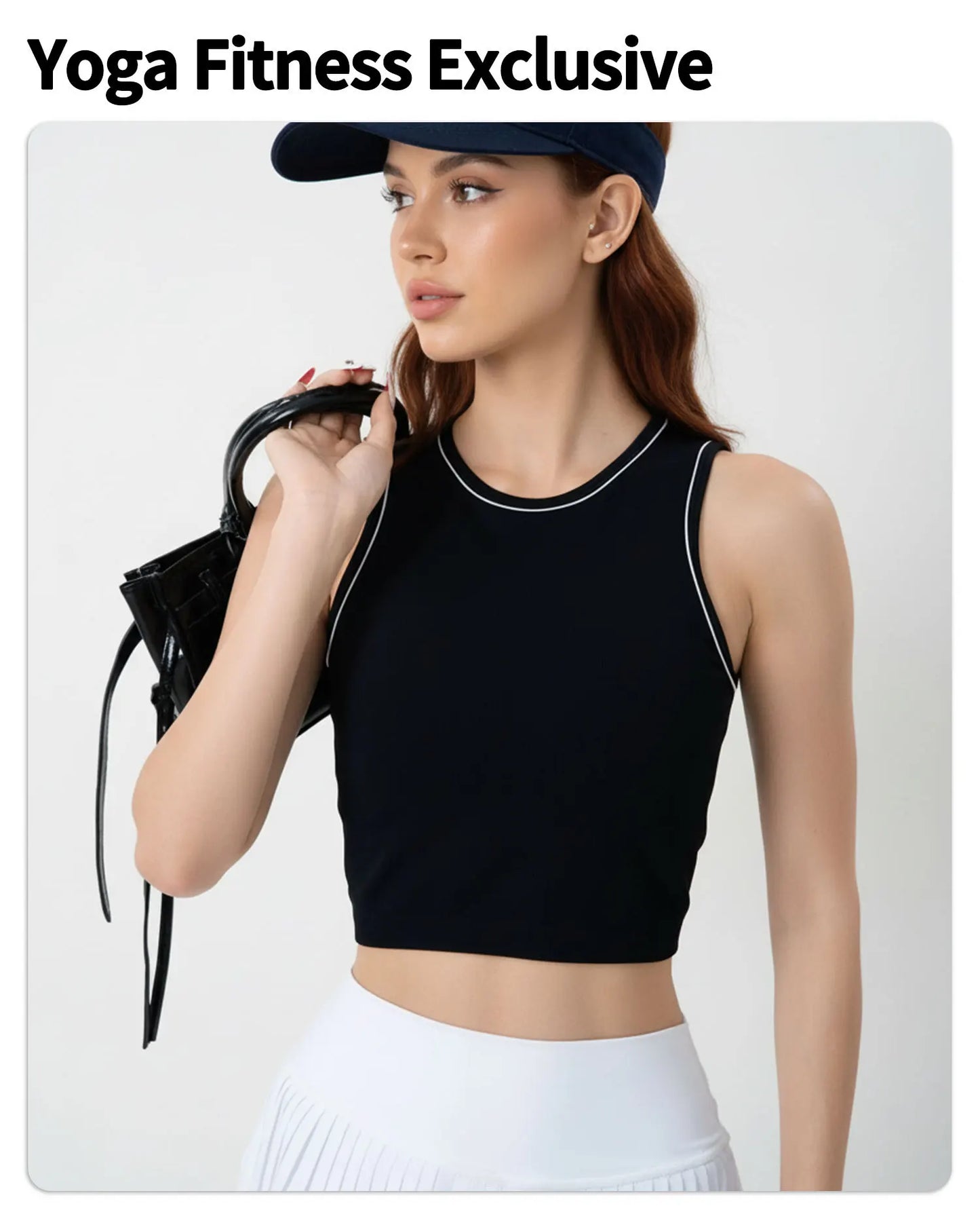 Crop Top "Contrast Edge"