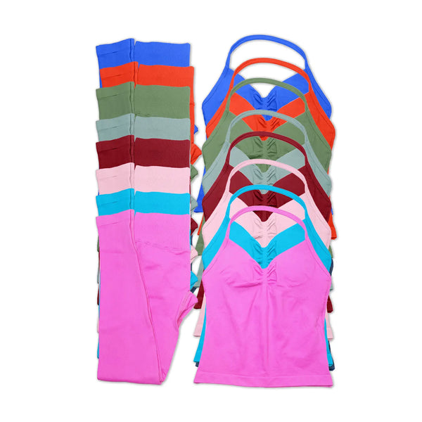 Komplet "Dynamic Longline" (Przedłużany Top + Legginsy)