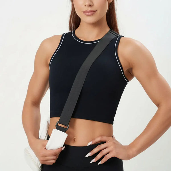 Crop Top "Contrast Edge"