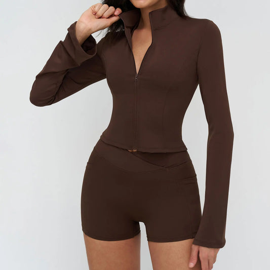 Krótka Bluza "Contour Zip"