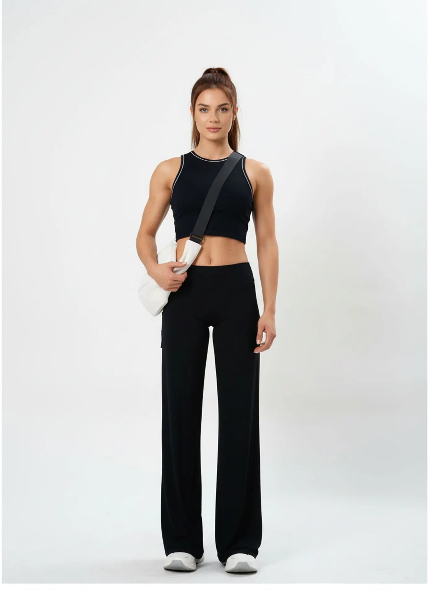 Crop Top "Contrast Edge"