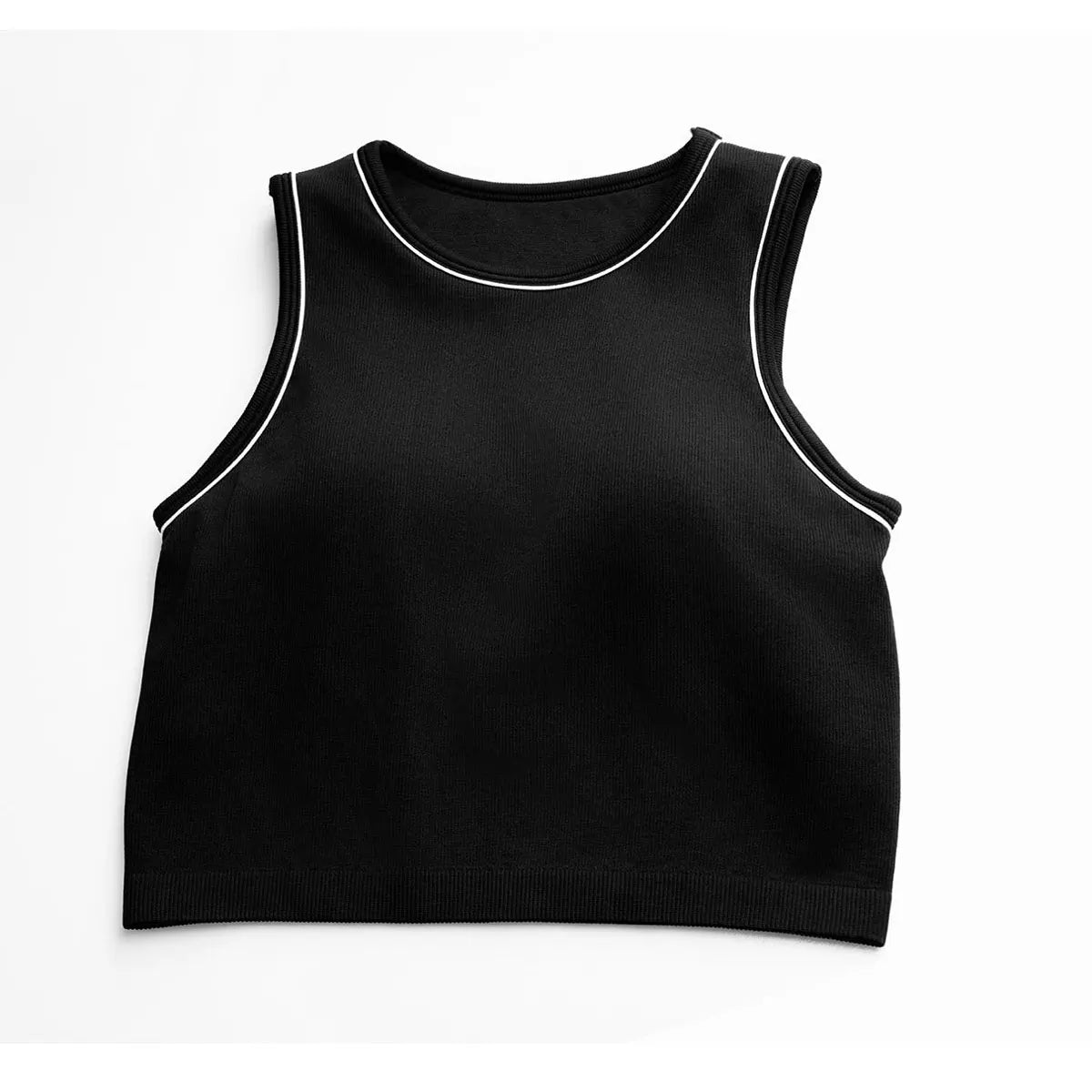 Crop Top "Contrast Edge"