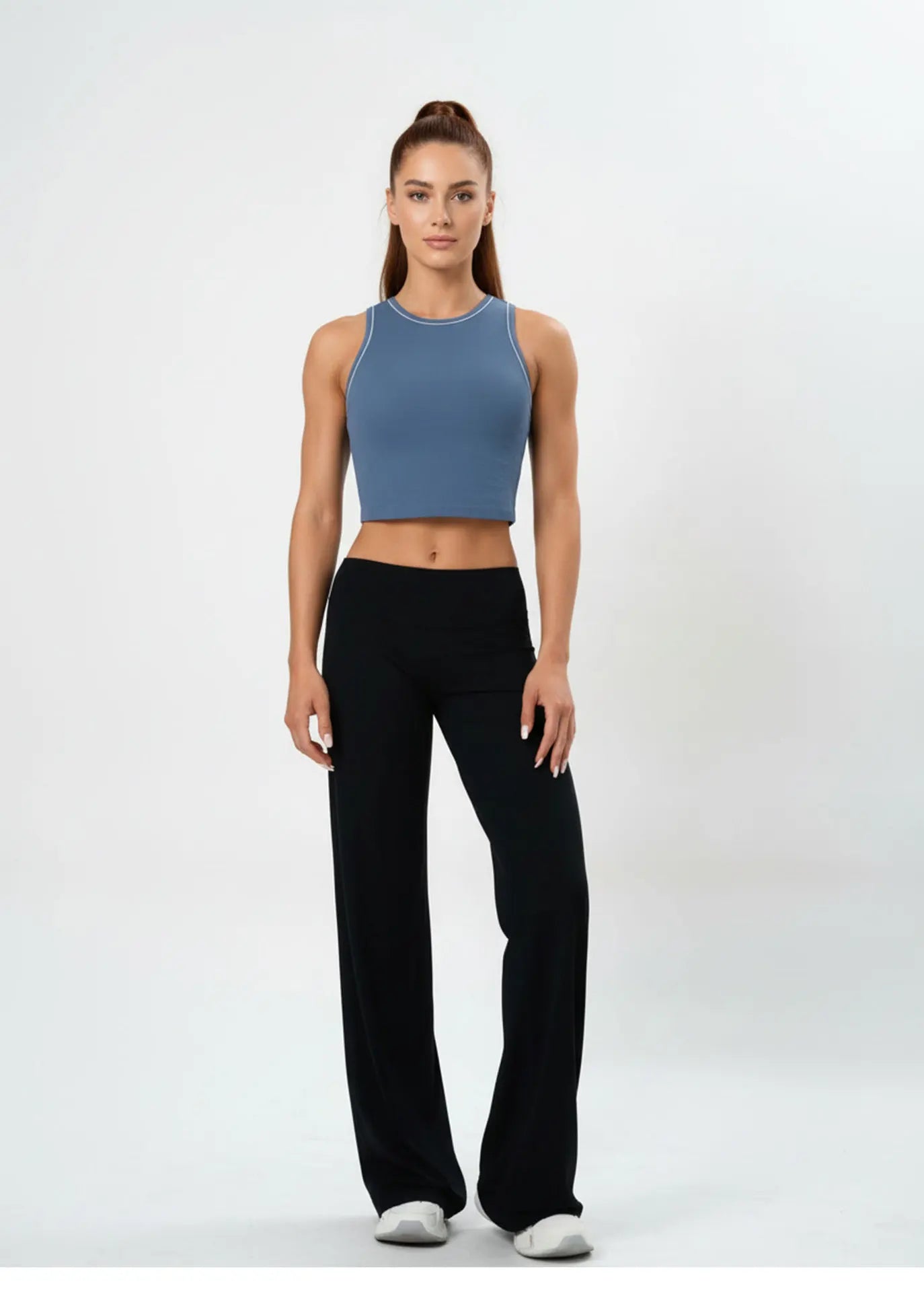 Crop Top "Contrast Edge"